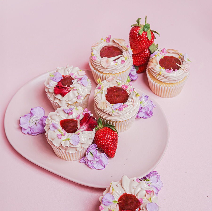 Strawberry Puddles | Cupcakes